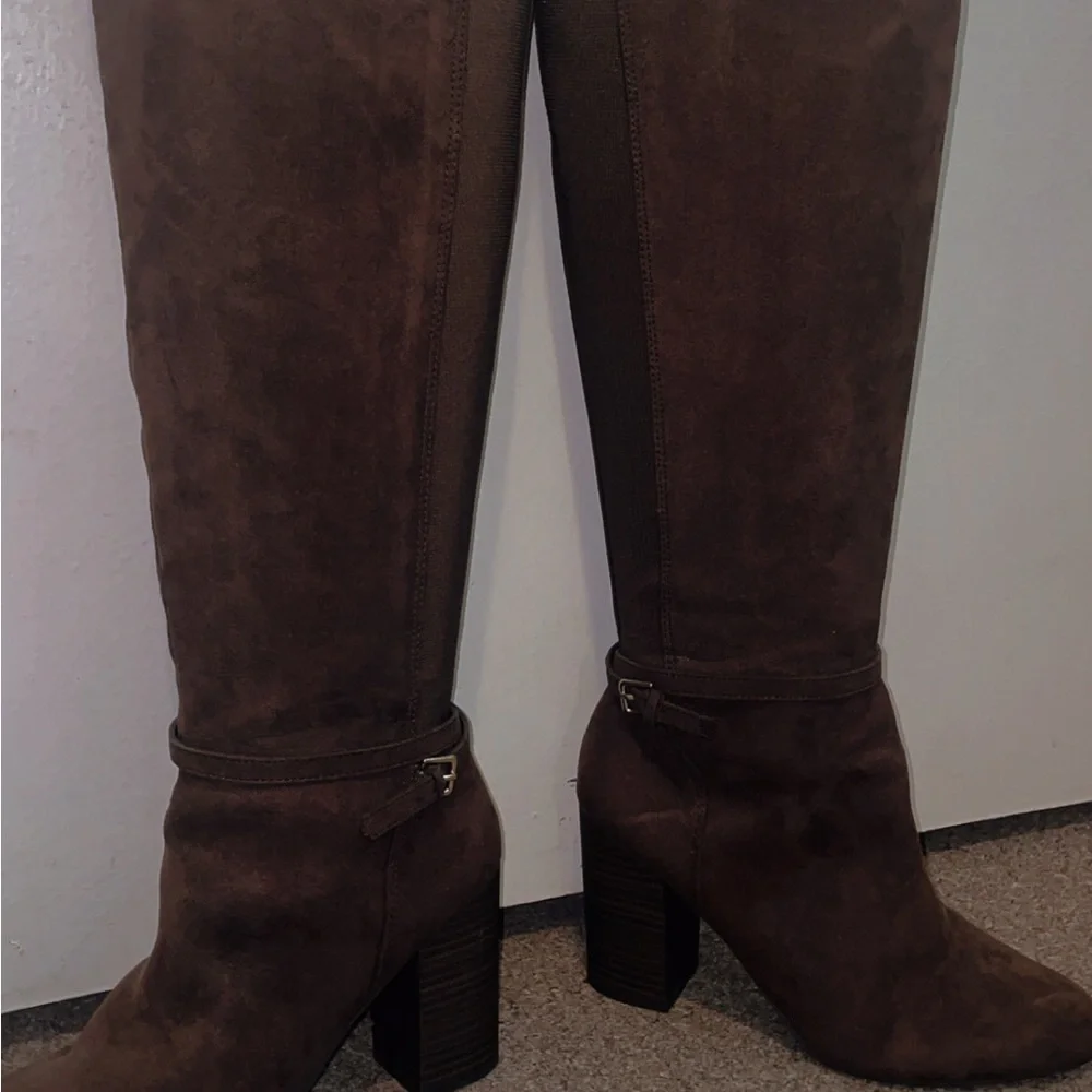 LC Lauren Conrad Dark Brown Heeled Boots - Picture 4 of 7
